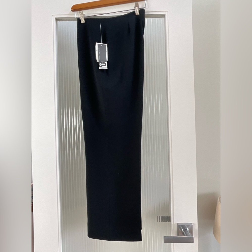 Josephine Chaus Black Straight Leg Lined Pants